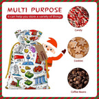 Custom Christmas Drawstring Gift Bags