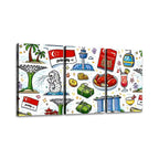 Custom 3 Panels Canvas Prints Wall Art (Set C)