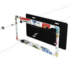 Custom 4-Hole Round License Plate Frames 2 pcs
