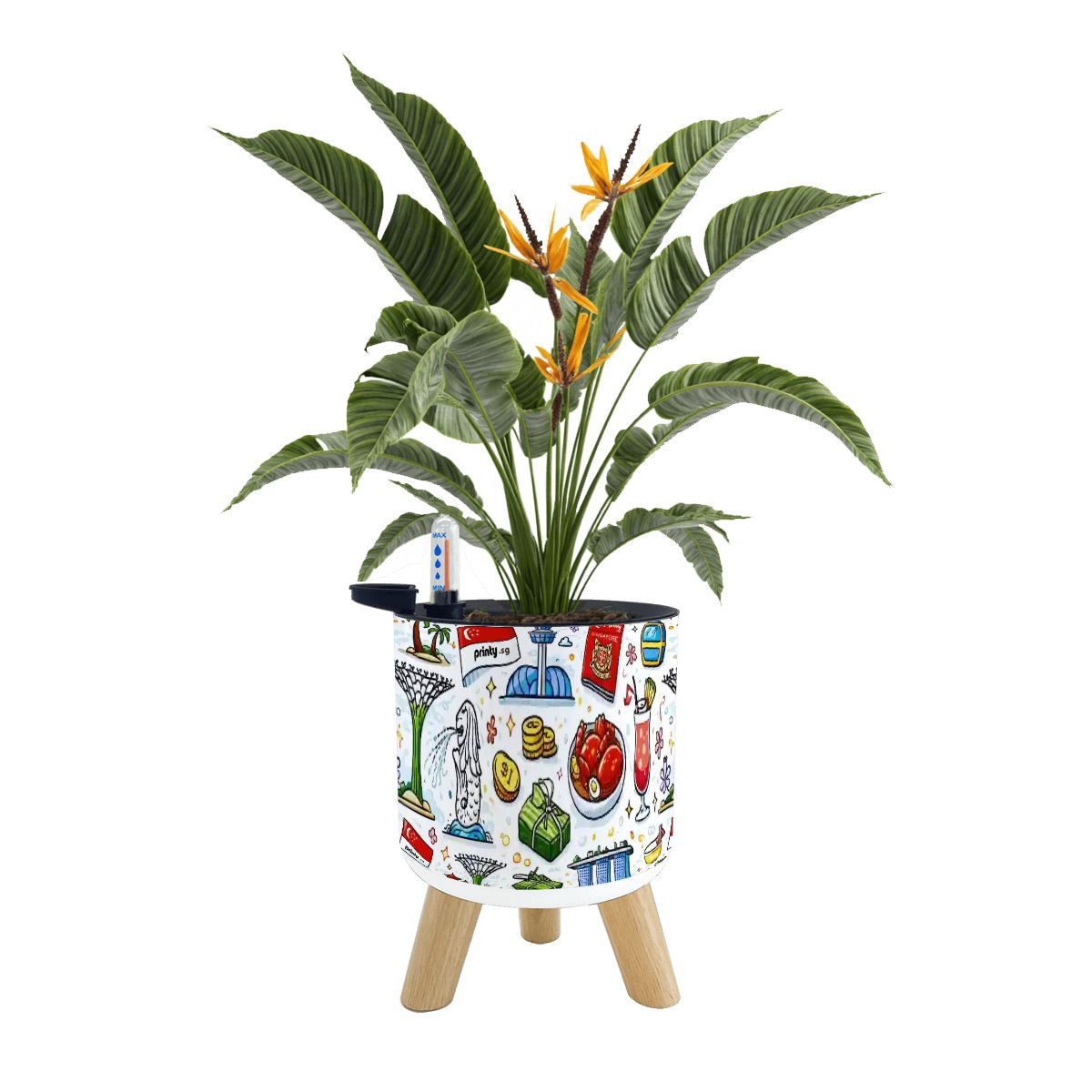 Custom Small Plant Pots with Legs Set of 3