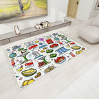 Custom Area Rug with Tassels (5:3)