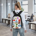 Custom Large Capacity Oxford Backpack with Front Pocket