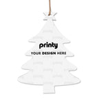Custom Wood Christmas Ornaments Christmas Tree Shape Set of 4
