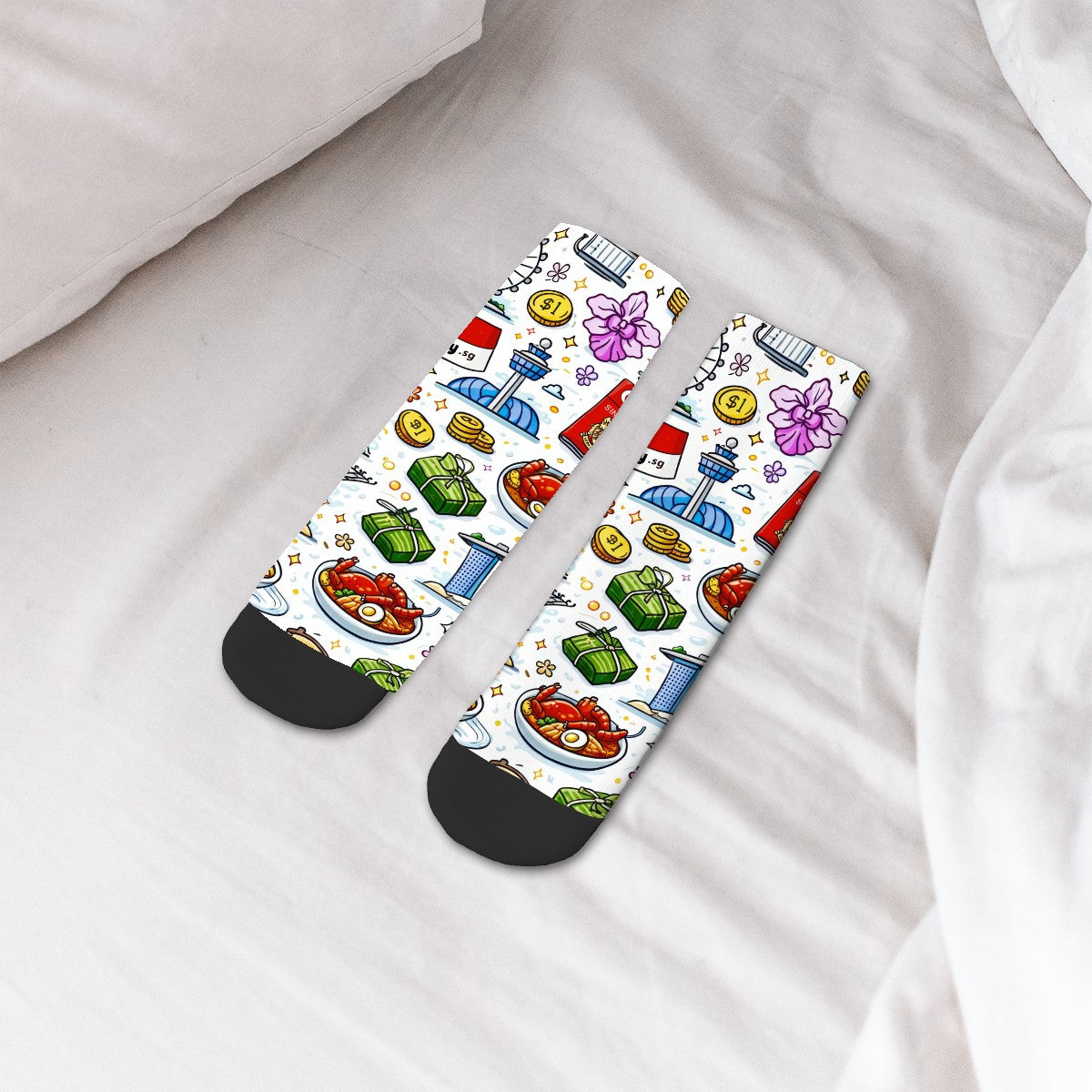 Custom Color Contrast Tube Socks