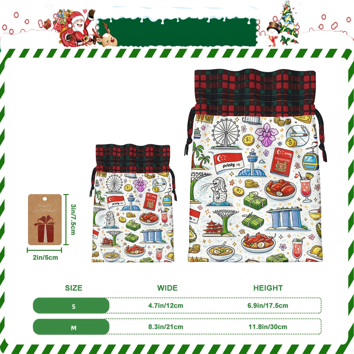 Custom Christmas Santa Sack