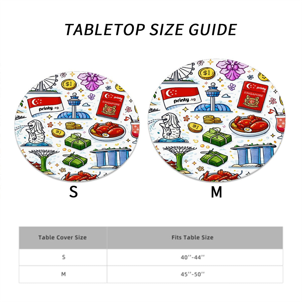 Custom Fitted Round Tablecloth