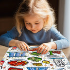 Custom Wooden Jigsaw Puzzles 500 pcs (Vertical)