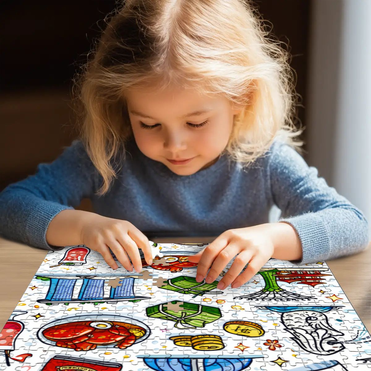 Custom Wooden Jigsaw Puzzles 500 pcs (Vertical)
