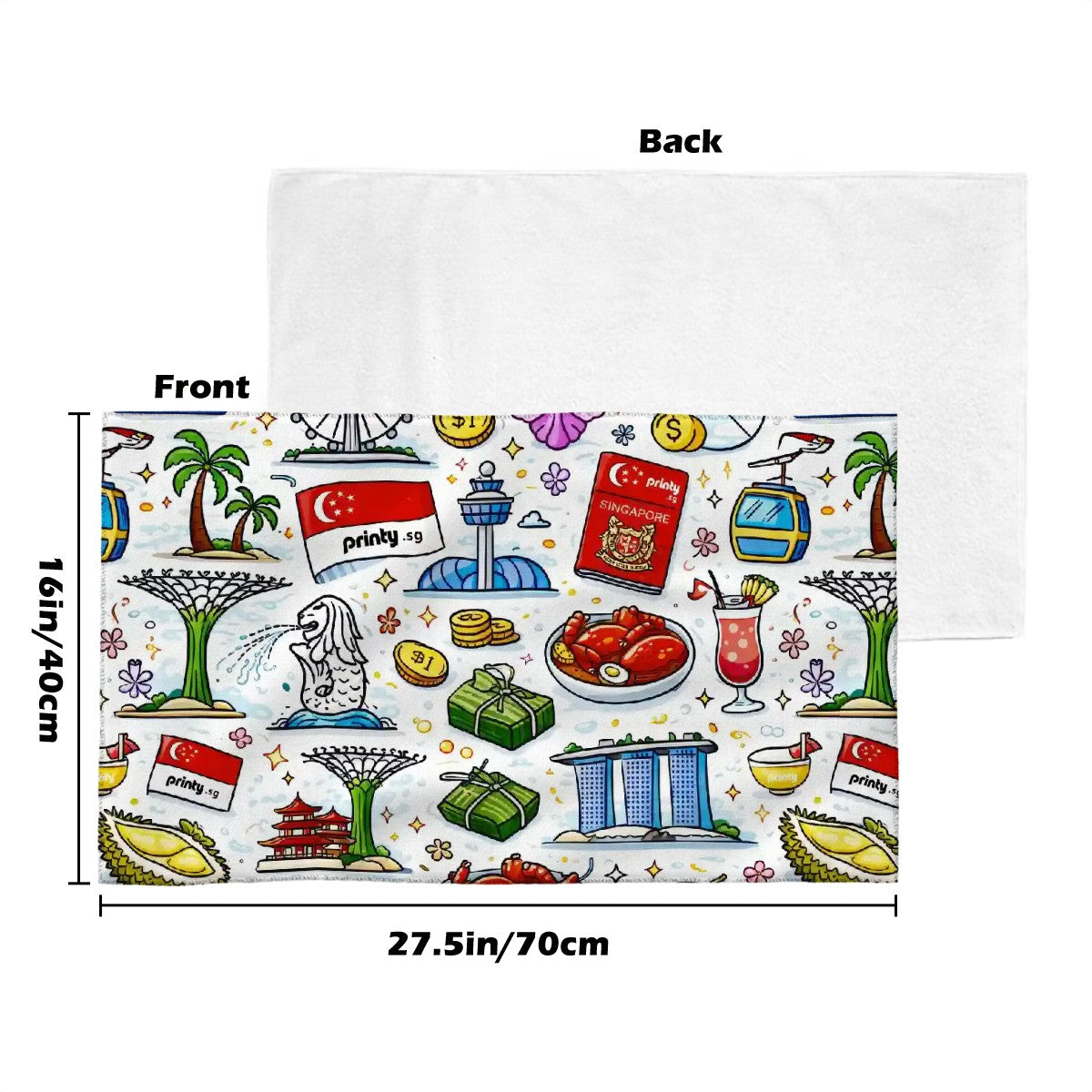 Custom Soft Washcloths (Horizontal)