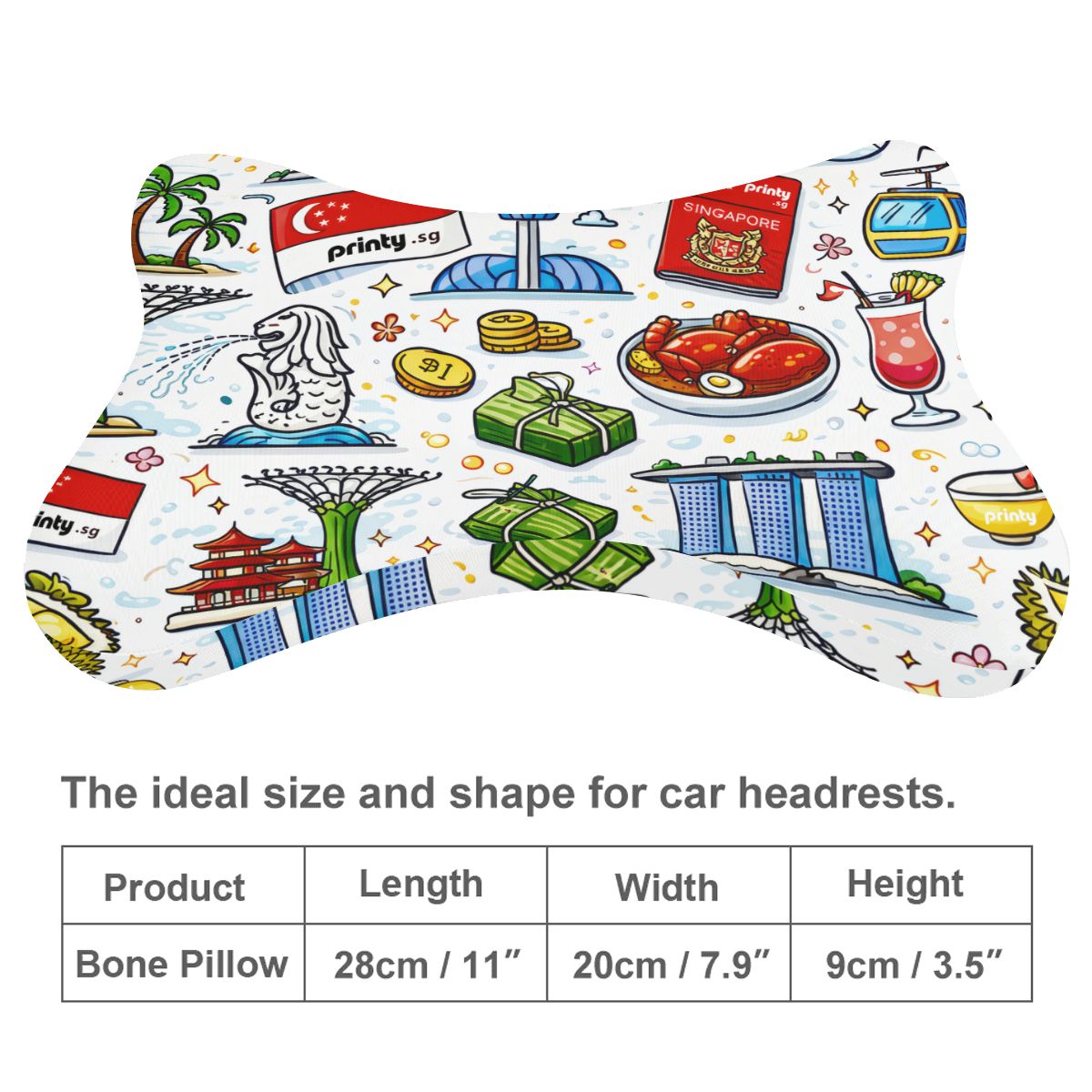 Custom Car Neck Pillow 2 Pcs