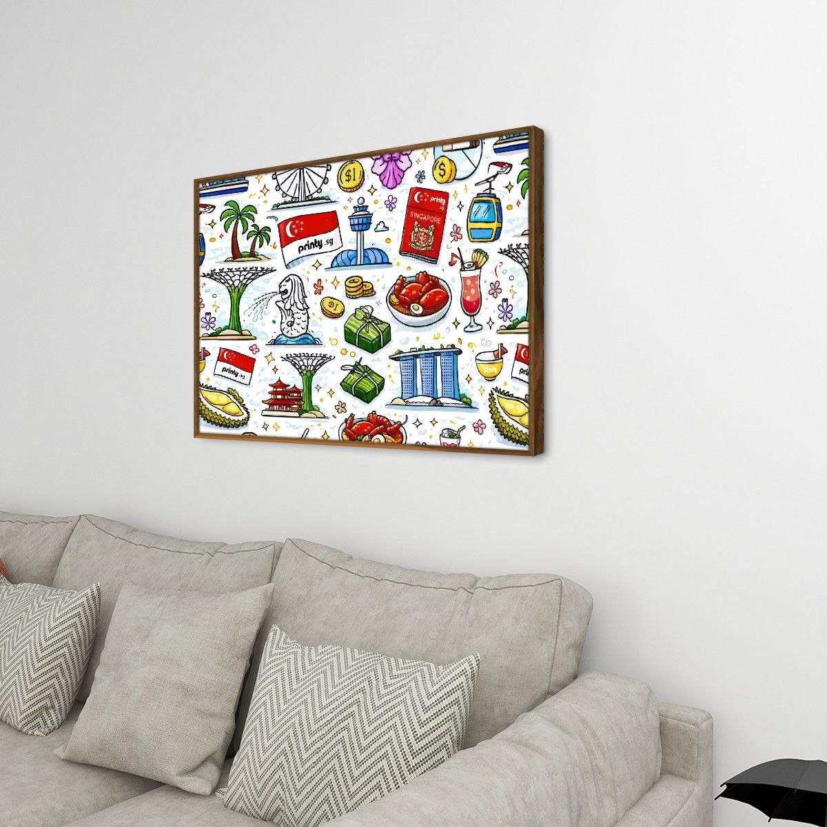 Custom Frameable Canvas Prints Wall Art (Horizontal)