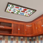 Custom Magnetic Fluorescent Light Covers for Ceiling Lights 8 Pcs