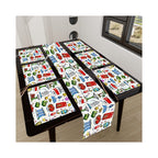 Custom Table Runner Placemat Set 7 Pieces