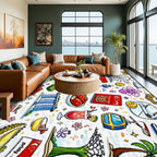 Custom Large Area Rug Floor Carpet (7:5)