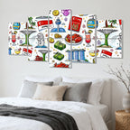 Custom 10 Panels Sound Absorbing Wall Art