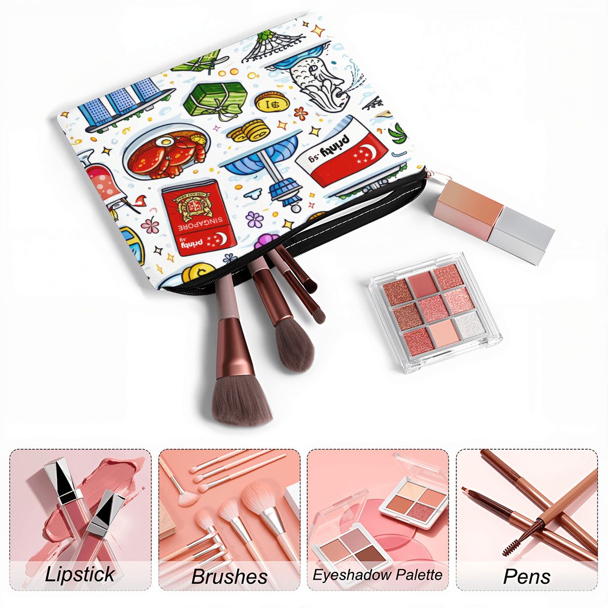 Custom Travel Makeup Pouch