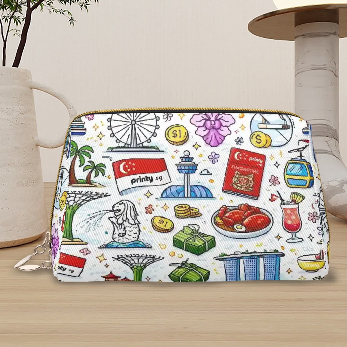 Custom Small Leather Makeup Bag
