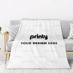 Custom 320 GSM Thick Flannel Throw Blanket (3:4)