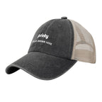 Custom Washed Denim Mesh Cap