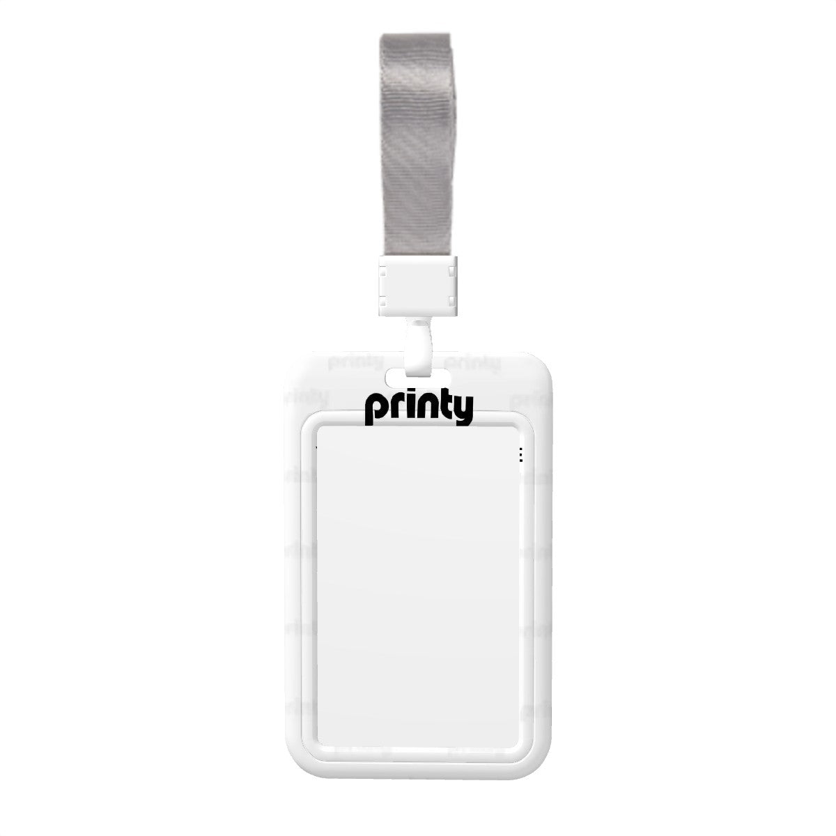 Custom Vertical ID Badge Holder(Double-Sided Design)