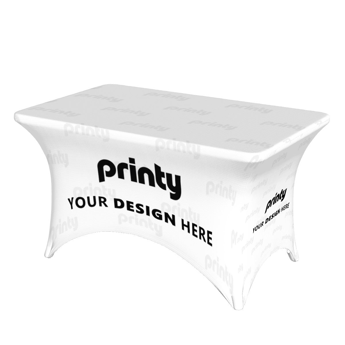 Custom Stretch Black Table Covers