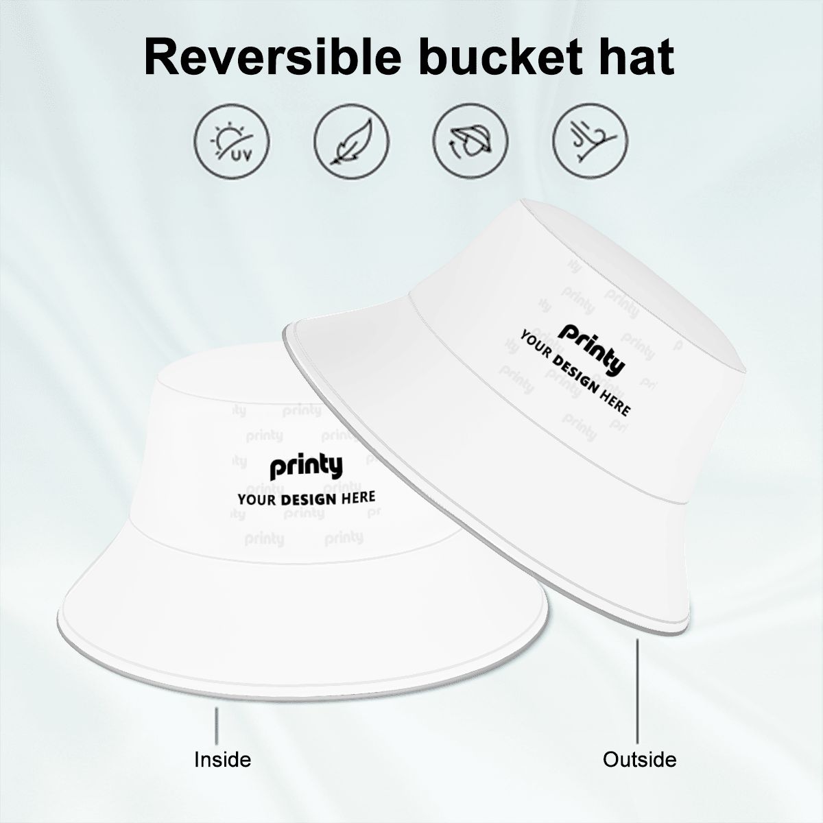 Custom Reflective Bucket Hat (Double-sided)