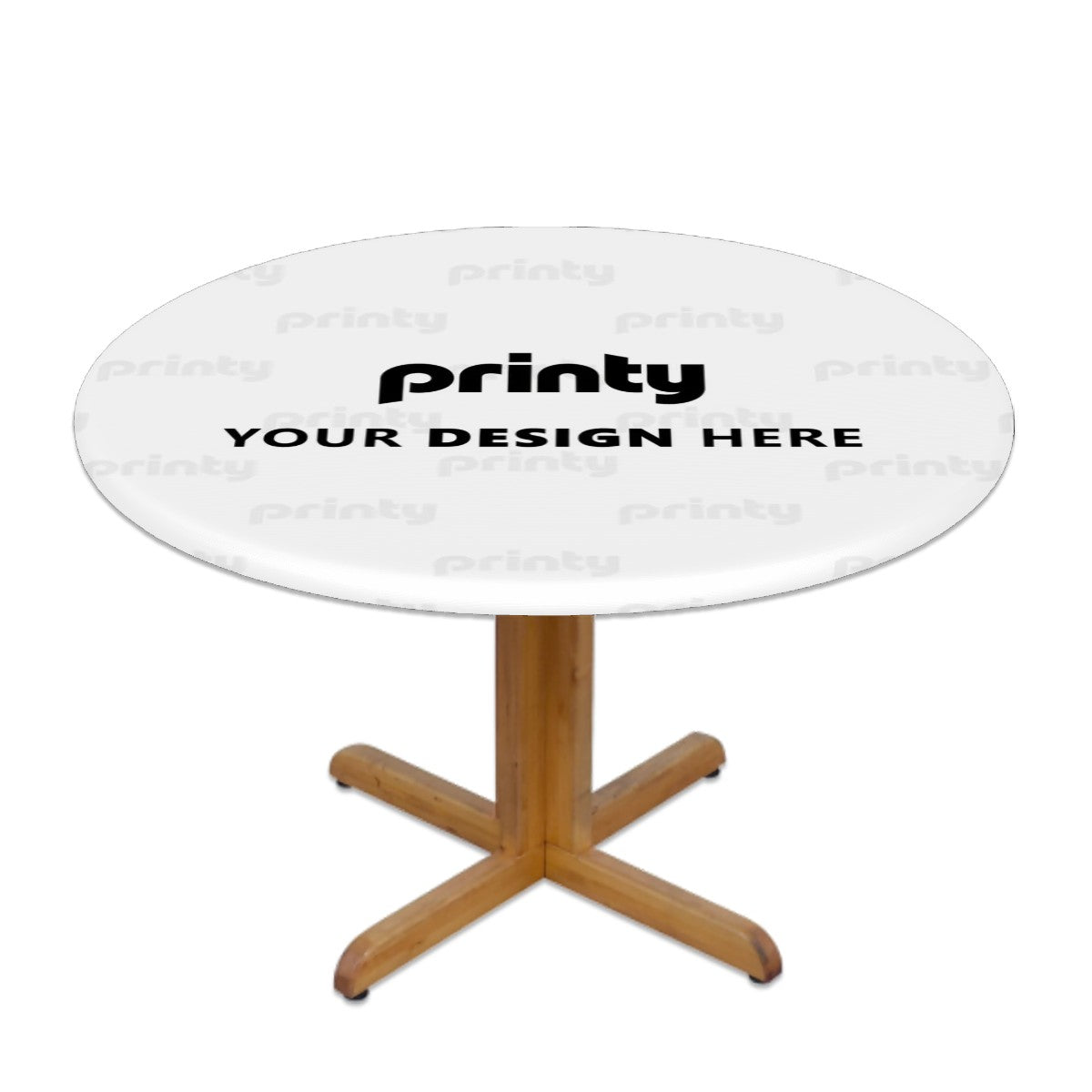 Custom Fitted Round Tablecloth