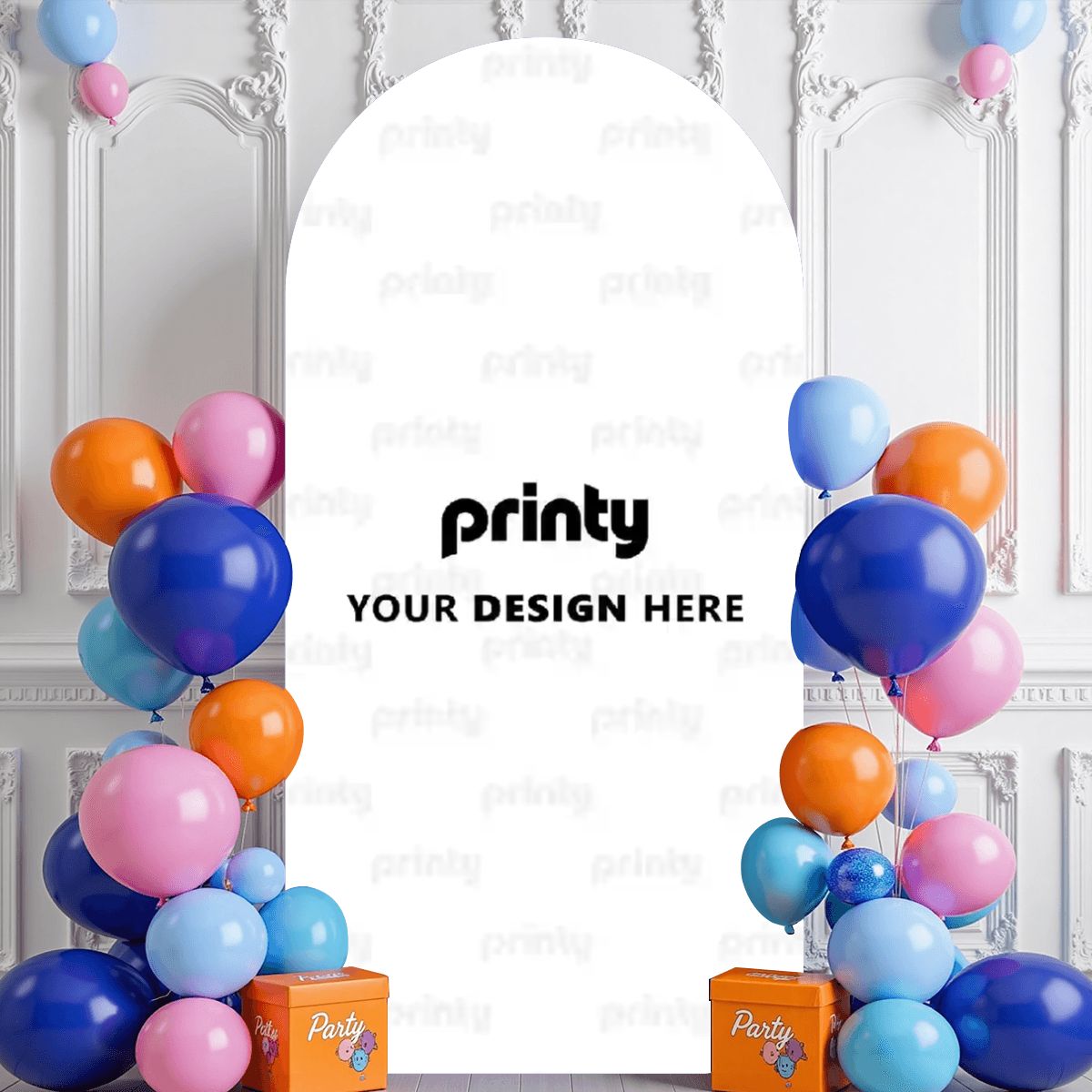 Custom Medium Arched Background Cover