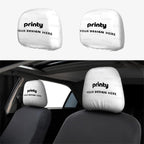 Custom Car Headrest Cover 2pcs