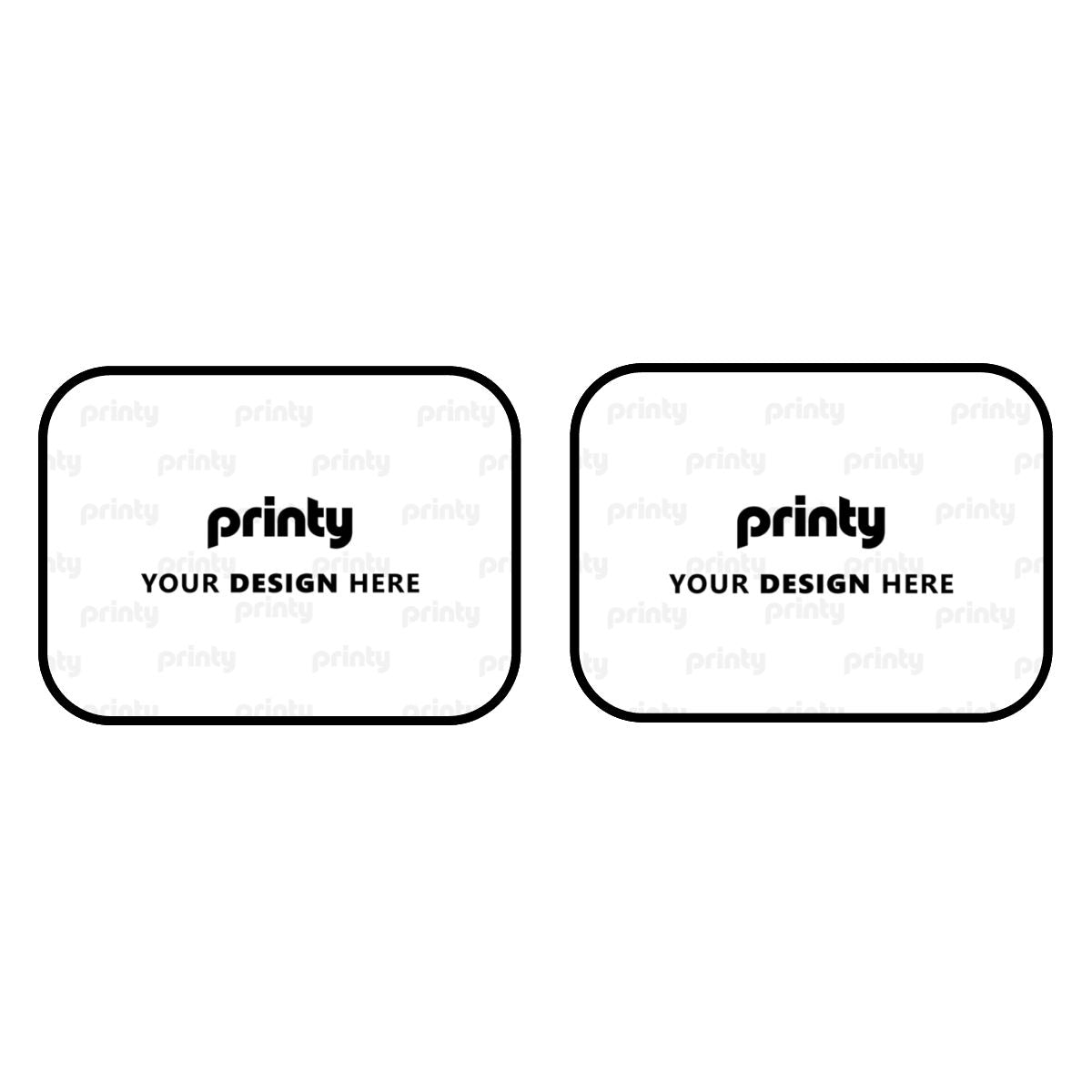 Custom Rear Car Floor Mats 2 pcs