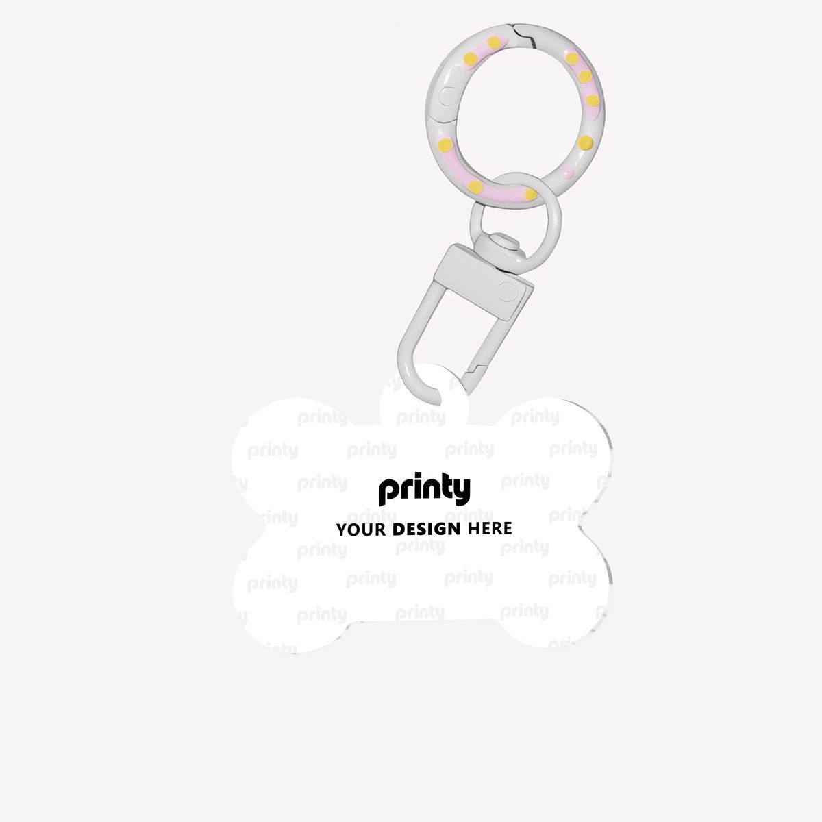 Custom Bone-Shaped Acrylic Pet Tag