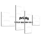 Custom 4 Panels Canvas Prints Wall Art (Set F)