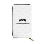 Custom Vertical Leather Long Clutch Wallet