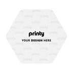 Custom Hexagon Leather Coasters Set of 6