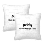 Custom Plush Throw Pillow Covers 2 pcs (Single-Sided Design)