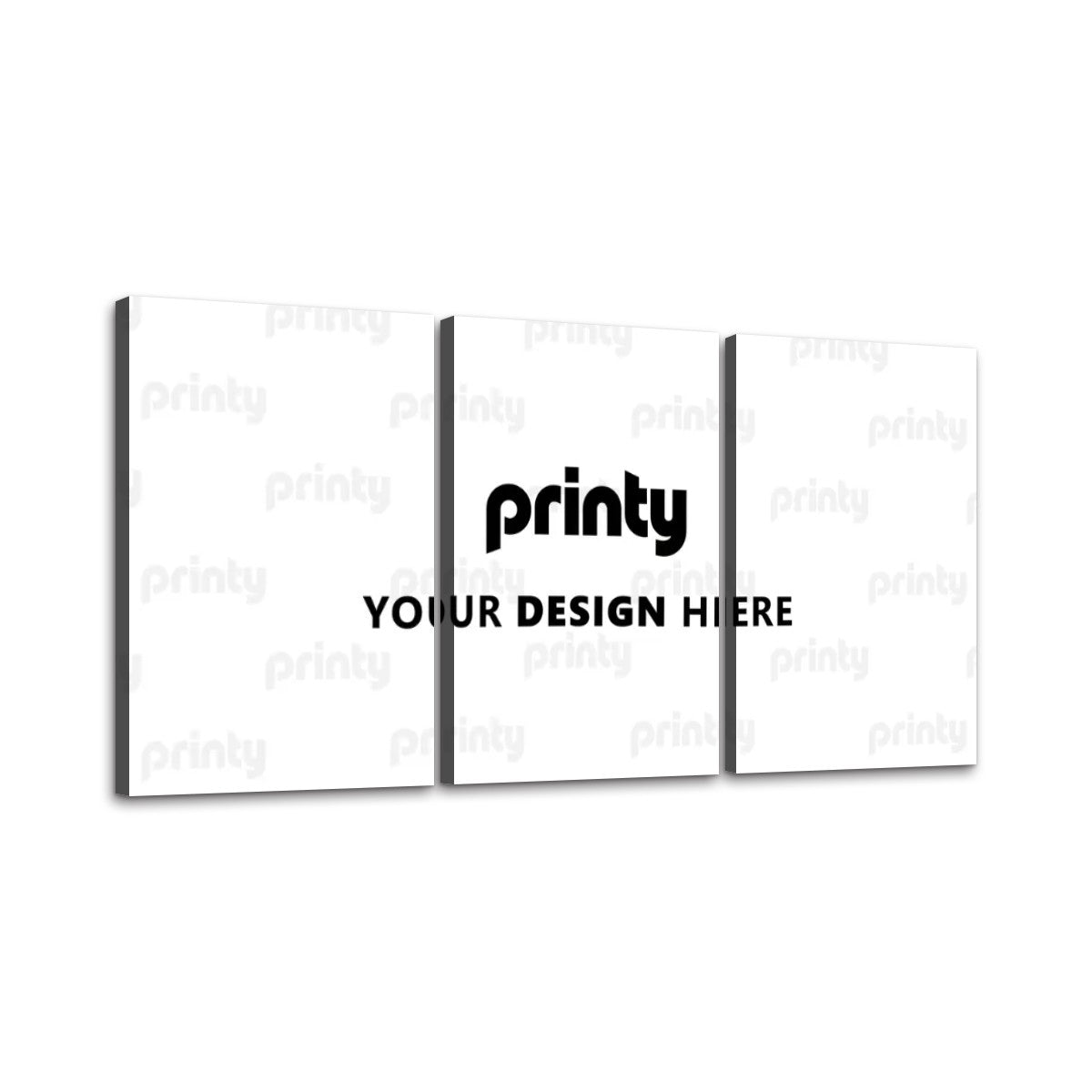 Custom 3 Panels Canvas Prints Wall Art (Set C)