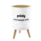 Custom Round Trash Can with Lid