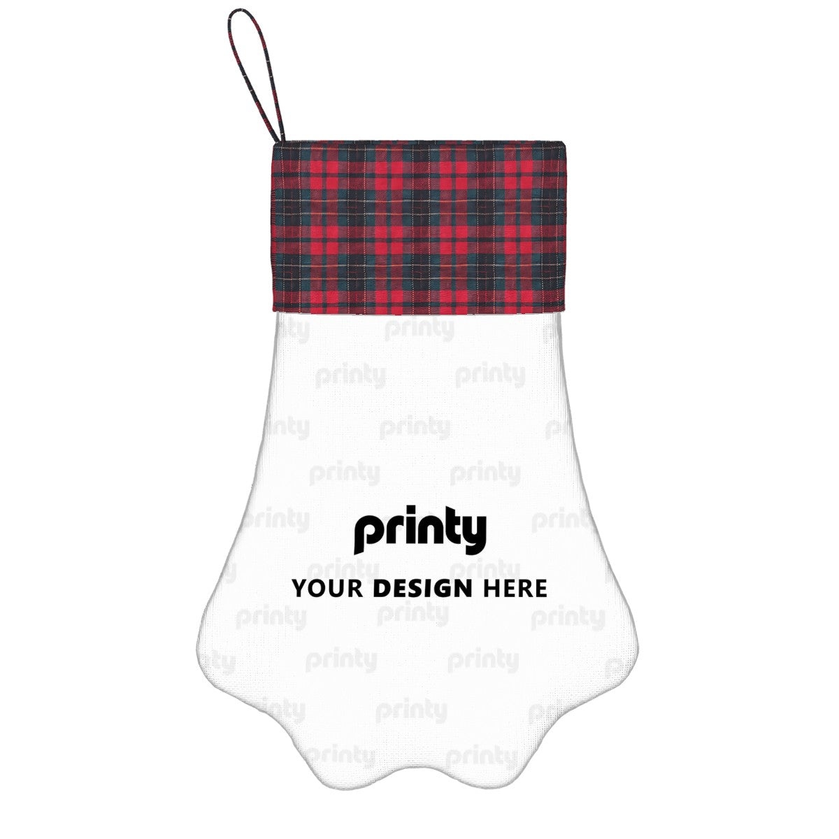 Custom Dog Paw Christmas Stockings