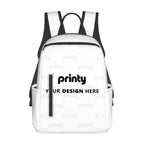 Custom Twill Zipper Front Pocket Backpack No Compartments