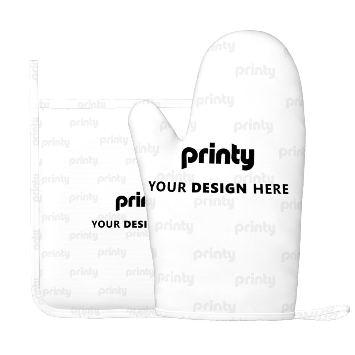 Custom Silicone Oven Mitts and Pot Holders Sets (Right)