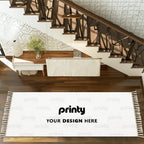 Custom Multiple Sizes Runner Rug with Tassels