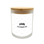 Custom Frosted Glass Jar with Lid