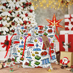 Custom Christmas Drawstring Gift Bags