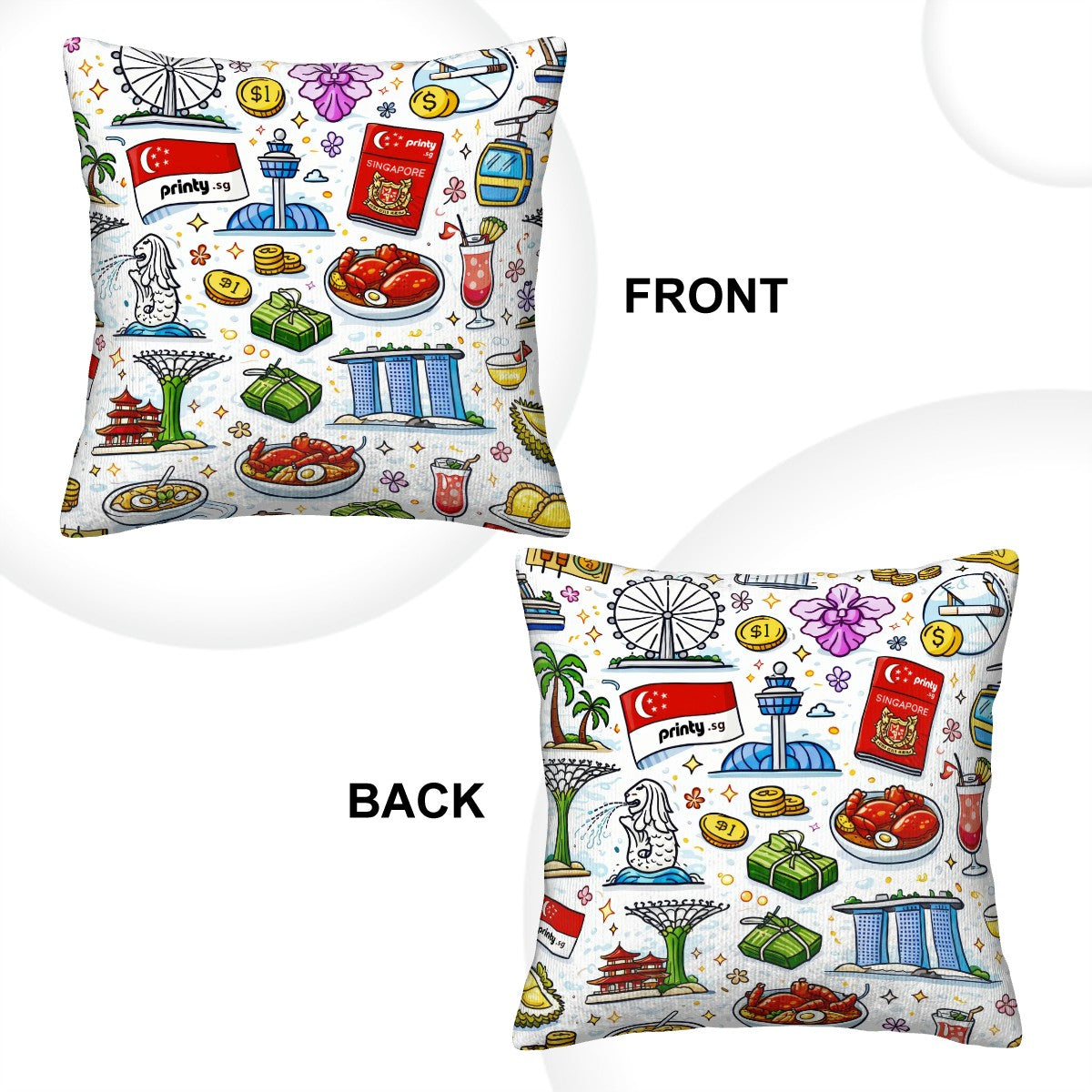 Custom Corduroy Throw Pillow Covers (Double-Sided Design)