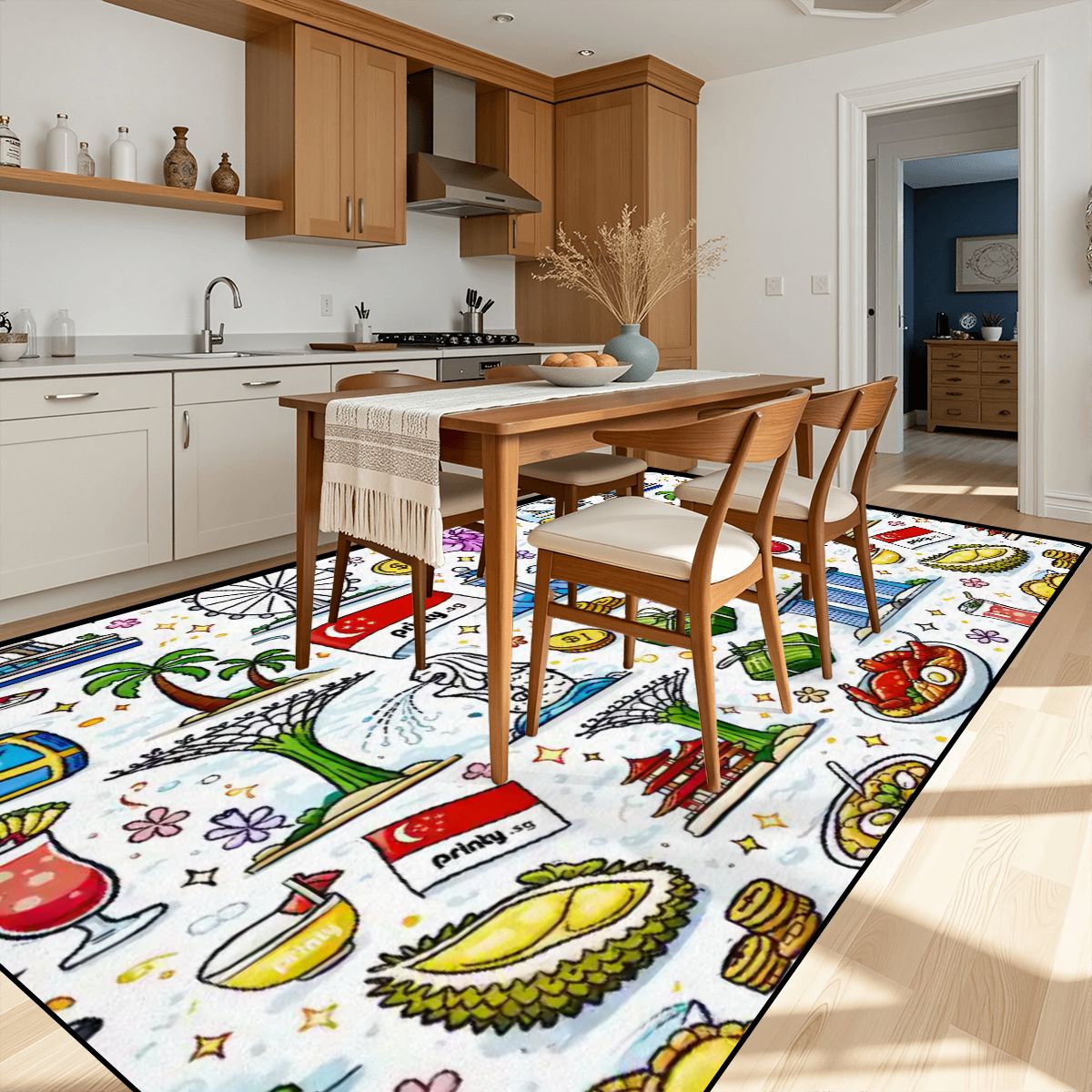 Custom Multiple Sizes Widened Runner Rug