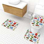 Custom Bathroom Rugs Set 3 pcs