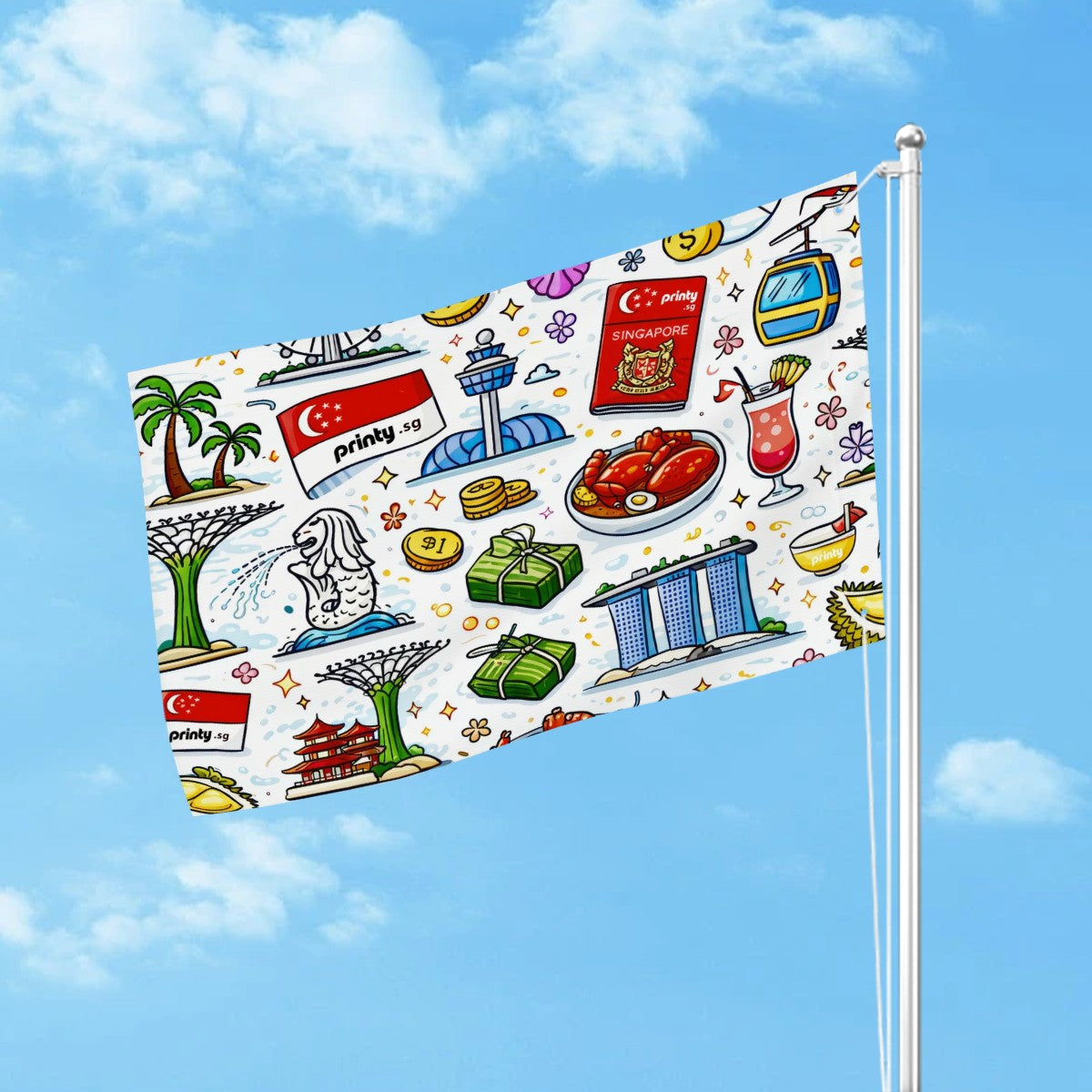Custom Three-Layer Outdoor Decor Flags Double Sided(2:3)