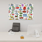 Custom 8 Panels Sound Absorbing Wall Art