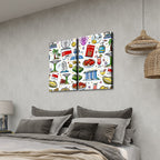 Custom 2 Panels Canvas Prints Wall Art (Set B)