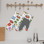 Custom Silicone Oven Mitts Heat Resistant Set